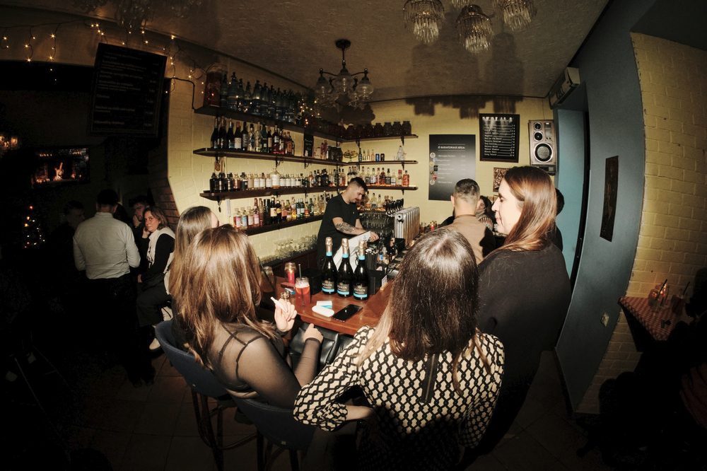 Guests at Slojikai Bar